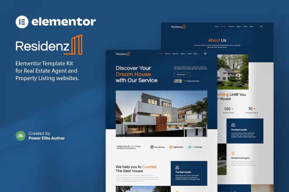 Real Estate Agent & Property Listing Elementor Template